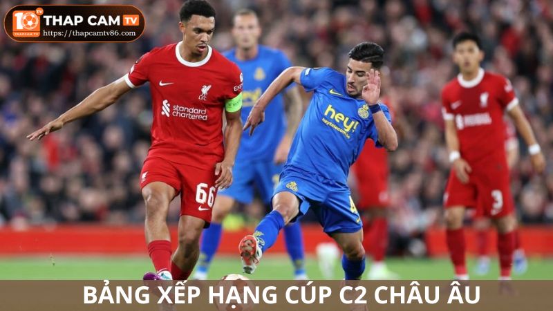 Cập nhật bảng xếp hạng cúp C2 châu Âu tại thapcamtv